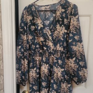 Floral Long Sleeve Dress